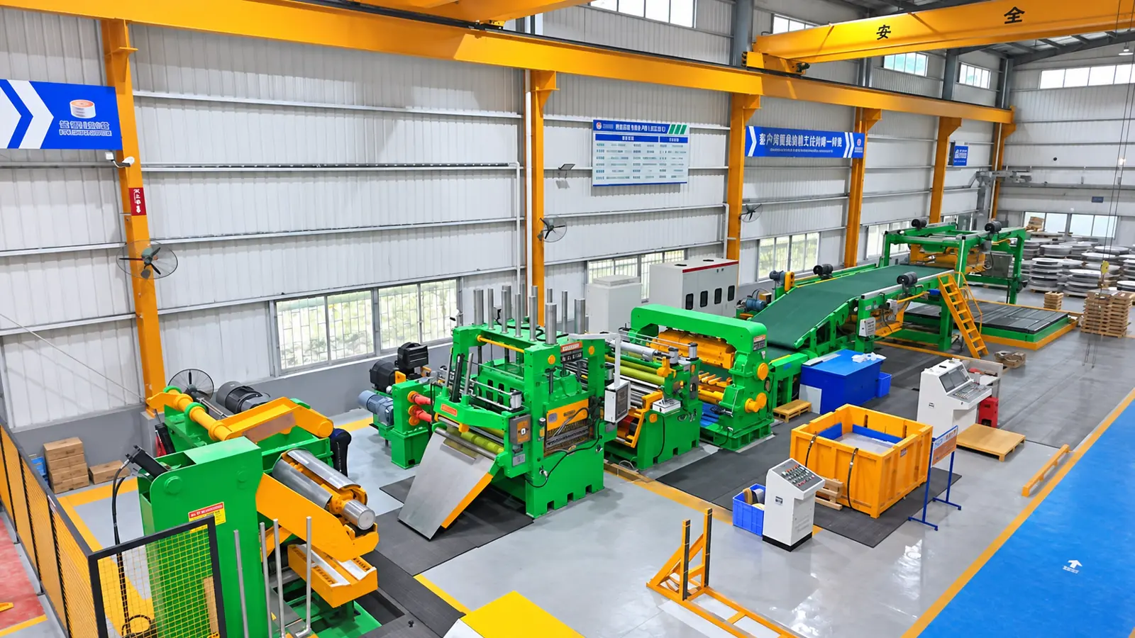 Línea de corte transversal con cizalla rotativa 1350 — foto real XIONGJIN